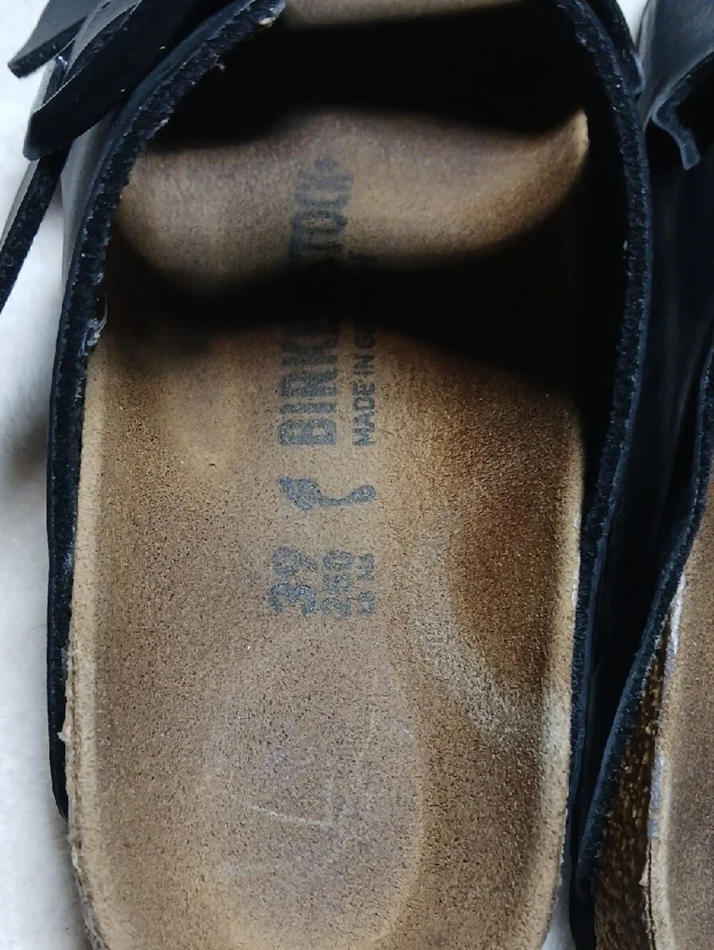 Birkenstock Arizona Black Two-Strap Adjustable Slide Sandals Size 39